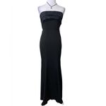 Lulus Size 2 Elegant Dress Brilliantly Bold Black Strapless Mermaid Maxi Dress Photo 4