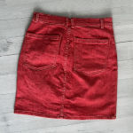 frame denim FRAME Faded Red Denim Mini Skirt Size 26 Photo 4