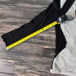 Helmut Lang  Two-Tone Wavy Hi-Lo Sweater Gray Black Alpaca Blend‎ Size Small Photo 6