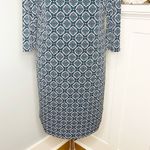 41 Hawthorn Keyhole Printed Shift Dress Black Green Medium Photo 6