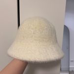 Urban Outfitters White Faux Fur Bucket Hat Photo 3