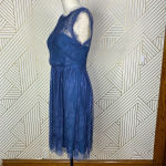 BHLDN  Hitherto Celia Lace Dress in Blue Bridesmaid Size US‎ 6 *Missing Belt Photo 7