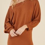 Sadie & Sage Chloe Ribbed Mini Burnt Orange‎ NWT Size Small Brown Photo 0
