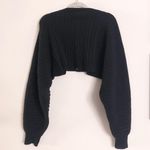 Alo Yoga Cable Knit Shawl Black One Size Photo 14