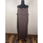  Femme Ribbed Striped Maxi Dress 3x NSW Nike Sportswear Adjustable Straps Photo 1