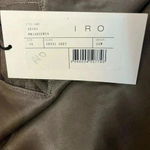 IRO NWT Paris Berwyn Silk Lace Trim Camisole Top Grey Gray 36 S Photo 4