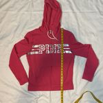 PINK - Victoria's Secret 109 Victoria's Secret Pink Full Zip Shiny Hoodie Iridescent Pink Preppy small Photo 2