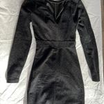 En Crême Black Cut-Out Shimmer Dress Photo 1