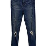 Abercrombie & Fitch Abercrombie Fitch Blue Distressed Highwaisted Ultra Skinny Jeans Womens 24 New Photo 0