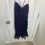Likely  Revolve navy blue lace crochet darby cocktail dress size 4 wedding‎ guest Photo 7