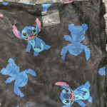Disney  Stitch junior long sleeve XL mesh top square neck black blue Photo 4