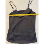 Famulily Black Cowl Neck Tank Top Women's Medium Old Money Aesthetic Clean Girl Photo 2