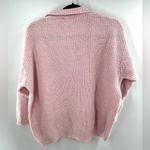 Outback Red Vintage Chunky Oversized Cable Knit Pink Pastel Sweater with Polo Collar Size XS Photo 1