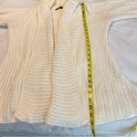 Guess Jeans Open Front Cotton Knit Sweater Cardigan Women’s Size Large Cream Photo 10