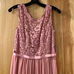 David's Bridal NWT -  Long Bridesmaid Dress w/Lace Bodice (Size 12) Photo 2