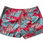 Lilly Pulitzer Watermelon Coralina Barclay Shorts Coral Sea Shell Shorts size 4 Photo 3