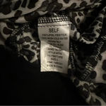 Kori  America leopard print black cream blue zip up jacket size L Photo 5