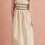 NWT Sofie the Label Claire Dress Gold Jacquard Velvet Straps Size Small Photo 2