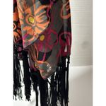 LuLaRoe Monroe Sheer Kimono Cardigan Top Open Front Floral Fringe Size L Photo 4