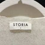 Storia Cream & Floral V-Neck Tiered Ruffle Puff Short Sleeve Dress Photo 5