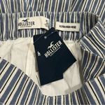 Hollister NEW  Ultra High Rise Linen Blend Stripe Flare Pants Coastal Old Money S Photo 4