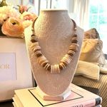 Free People NWOT  Isabella Bohemian Natural Wood Necklace Photo 1