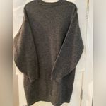 ASOS design Crew neck log sleeve knit sweater dress Gray Small Photo 1