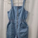 Madewell Denim Jumpsuit Smock - Waist Size XL Photo 3