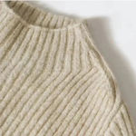 Mango MNG Shiny Ribbed Light Pastel Grey Cardigan Sweater NWT Plus 4XL Photo 8