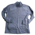 Athleta Cozy Karma Sweatshirt Side Zip Funnel Neck Navy Photo 0