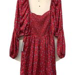 Nsr  Women Size Medium Multicolor Floral Smocked Back A Line Dress Photo 1