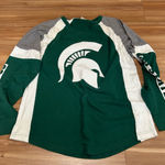 Victoria's Secret  PINK Spartans Green Varsity Long Sleeve Size Medium Photo 0