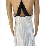 Linea Donatella NEW White Black Silky Satin Bridal Mrs Romantic Lace Slip Dress Photo 5