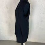 #170 COMMENSE Linen Blend Minimalist Little black Dress Size XL Photo 4