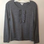 Lacoste  WoolMark Blend Bow Detail Gray Sweater Sz 36 or S Photo 7
