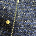 White House | Black Market WHBM Women's Quintessential Sequin Tweed Moto Jacket Size 12 Photo 6