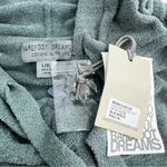NWT Barefoot Dreams Cozy Chic Lite Short Sleeve Zip Up Hoodie Blue Spruce L/XL Green Size undefined Photo 4