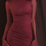 House Of CB  'Lucasta'‎ Mulberry Gathered Mini Dress NWOT M Photo 0