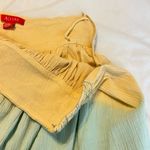 A Line  Dip Dye Cotton Muslin Gauze Skirt women’s size 14 Embroidered Festival Photo 5