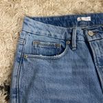 Good American Distressed Straight Leg Jeans Photo 4