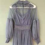 Victorian Style Blue Lace Dress Women’s Medium Photo 2