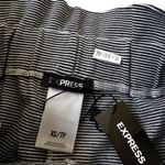 EXPRESS Black/White Striped Paperbag Shorts Women's Size XS NWT | 70-22-2 Photo 2
