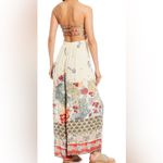 Free People Bali Birds Of Paradise Jumpsuit in Ivory Combo Palazzo PantNWT Sz XL Photo 4