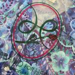 NOS Vintage 70s Psychedelic Print Polyester Tunic Haband Top L Blue Size L Photo 11