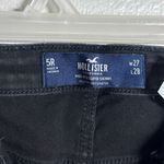 Hollister  Women Black Denim Jeans High Rise Super Skinny Ripped size 5R. Photo 3