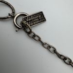 Anthony Alexander Statement Necklace Artisan Blue Glass Pendant Chunky Chain Silver Photo 2