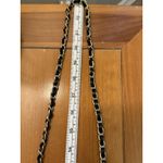 Bebe  Fabiola Stamped Crocodile Faux Leather Crossbody Small Handbag Black Gold Photo 10