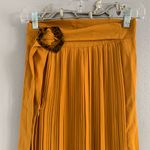 ASOS  Yellow Pleated Maxi Skirt Photo 2
