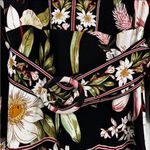 Farm Rio Black Surreal Flowers Long Sleeve Mini Dress Size S Photo 3