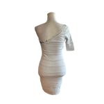 Wow Couture Sequined One-Shoulder Bandage Dress Bodycon Glam Sparkly Cocktail S Photo 7